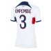 Billige Paris Saint-Germain Presnel Kimpembe #3 Udebane Fodboldtrøjer Dame 2023-24 Kortærmet